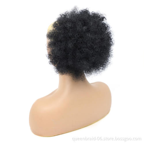 Afro Puff Drawstring Ponytail Kinky Curly Afro Clip on Updo Chignon Bun Hair Piece Extensions for African American Women